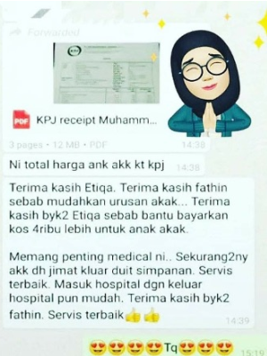 Testimoni takaful fathin 1